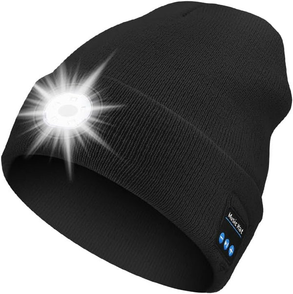 Bluetooth LED Beanie Hat with Stereo Sound & Light