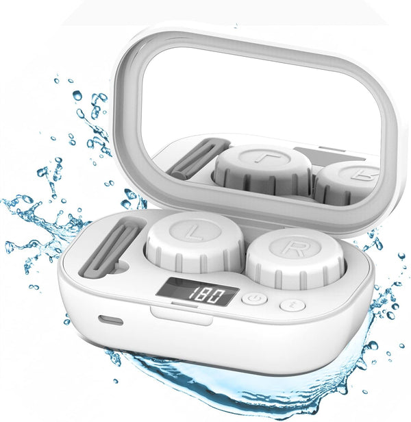 Portable Ultrasonic Contact Lens Cleaner Kit