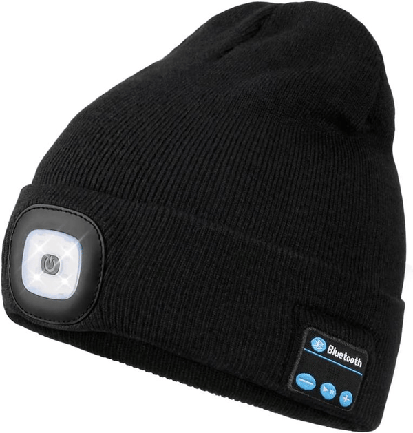 🎅Bluetooth Beanie with Light and Heating Function (Unisex)